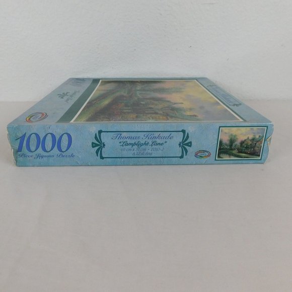 Thomas Kinkade Lamplight Lane 1000 Pc Jigsaw Puzzle Painter of Light Ceaco New - Picture 3 of 7